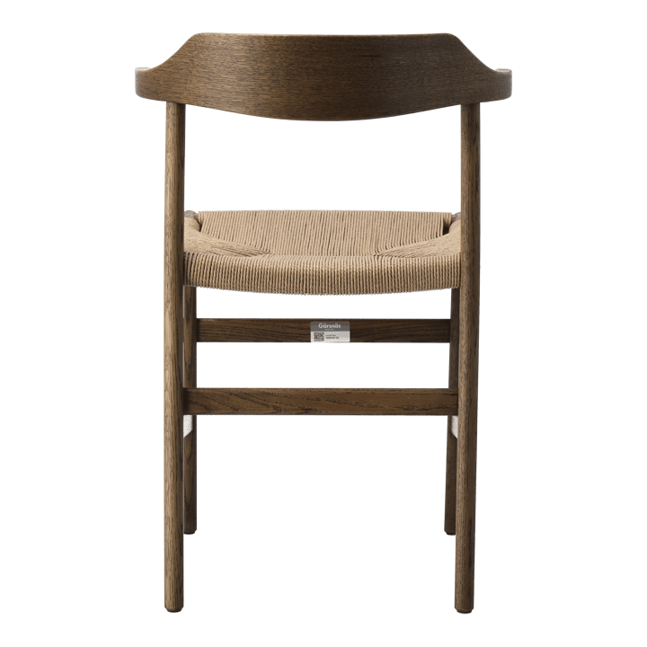 Hedda armchair, Oak-black-paper cord natural Gärsnäs
