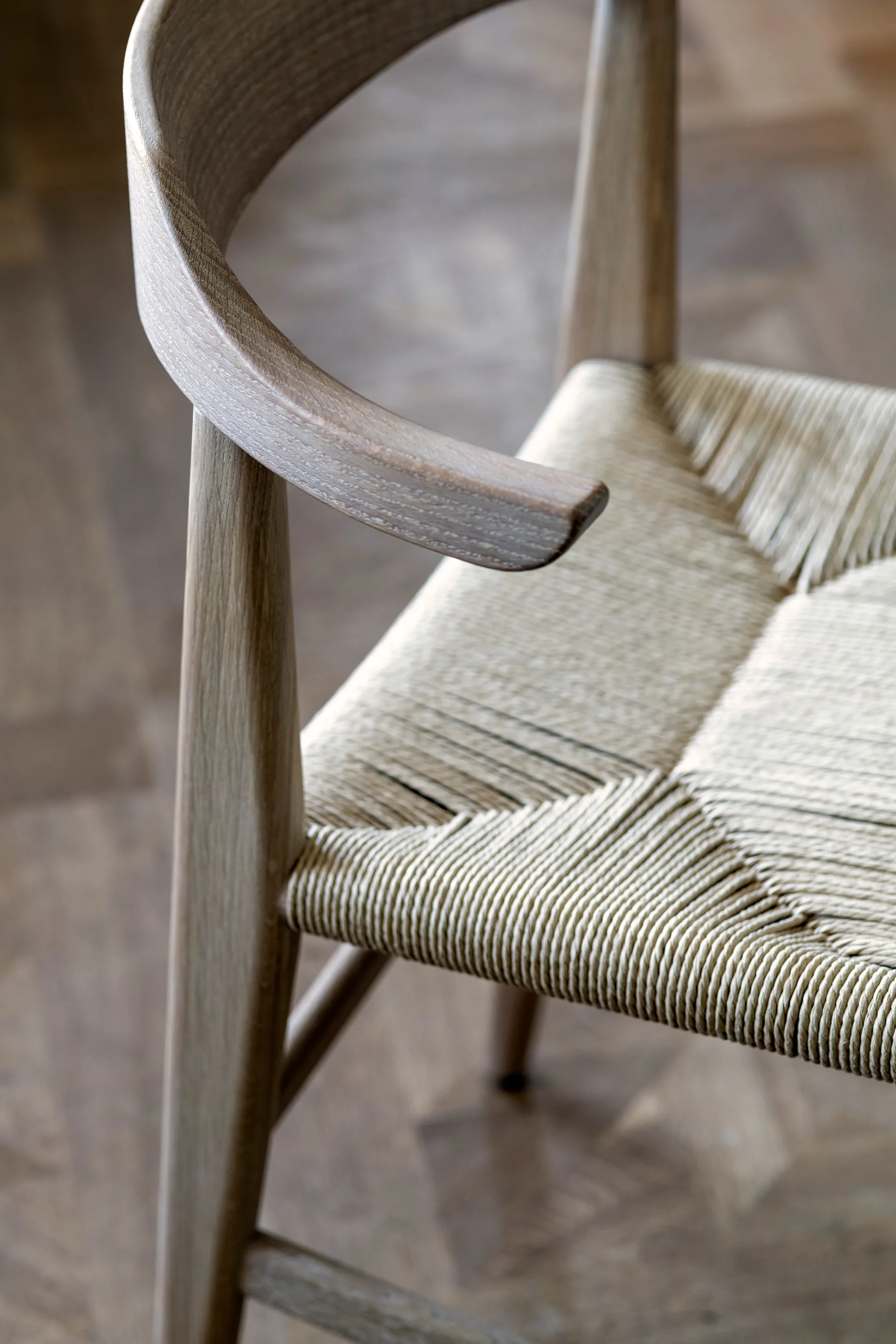 Hedda armchair, Oak natural monocoating-paper cord nature Gärsnäs