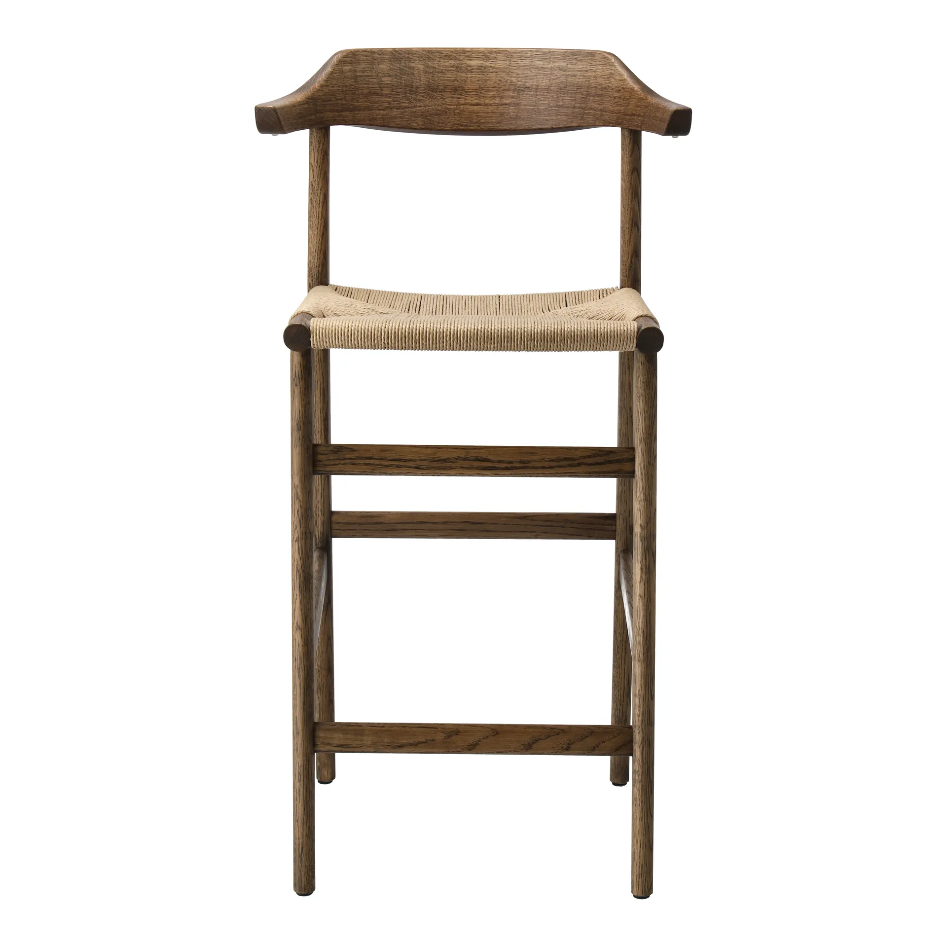 Hedda bar stool, Oak-black-paper cord natural Gärsnäs