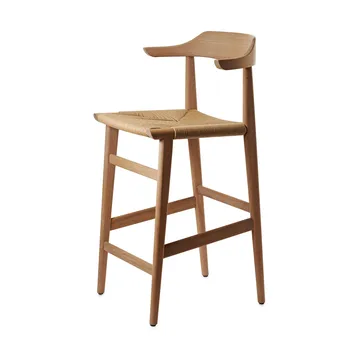 Hedda bar stool - Oak natural monocoating-paper cord natural - Gärsnäs