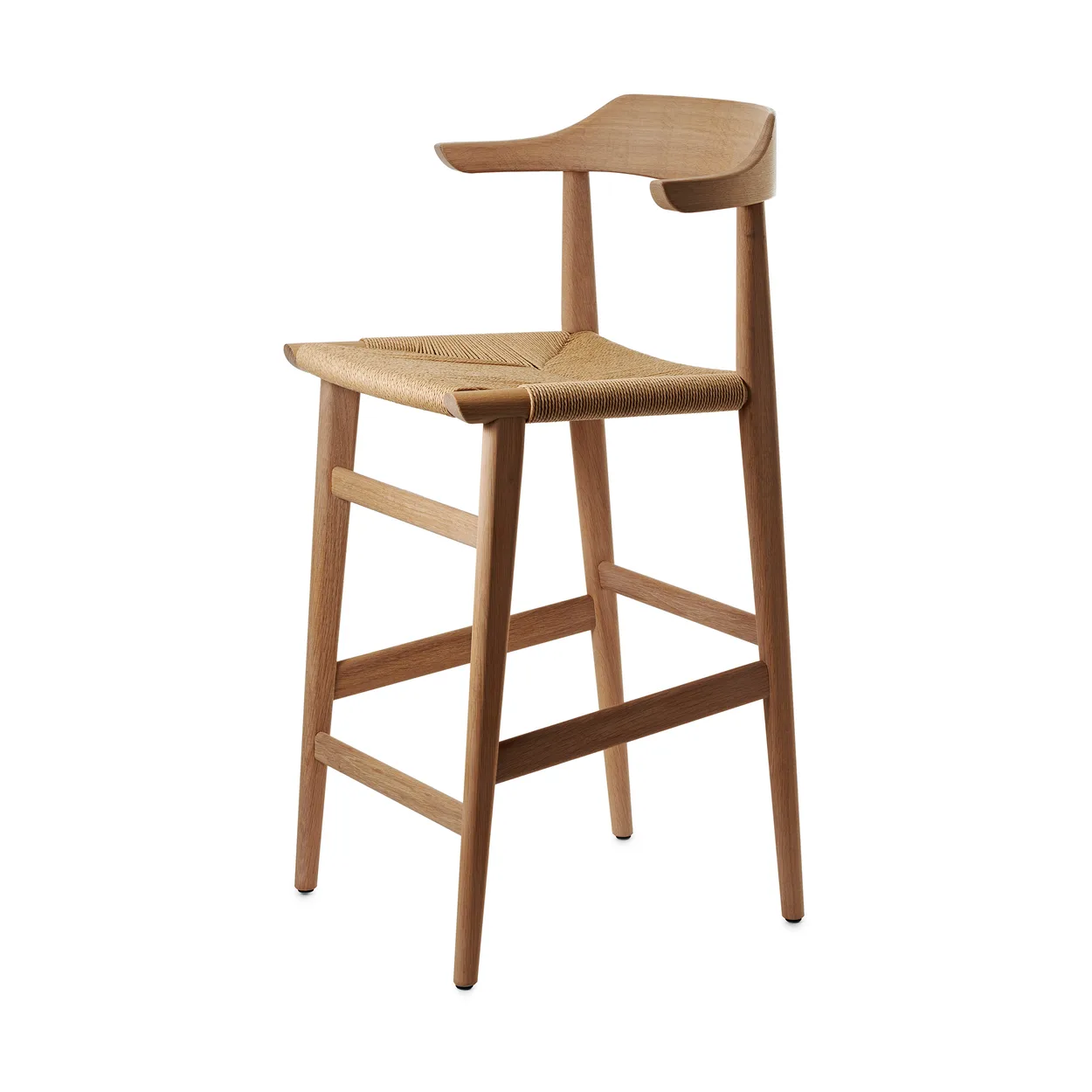 Gärsnäs Hedda bar stool Oak natural monocoating-paper cord natural