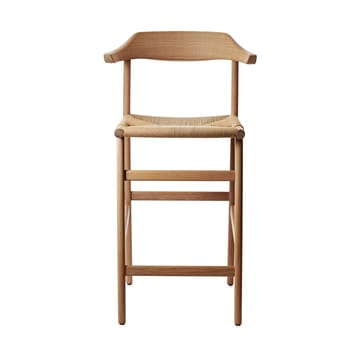 Hedda bar stool - Oak-natural-paper cord natural - Gärsnäs