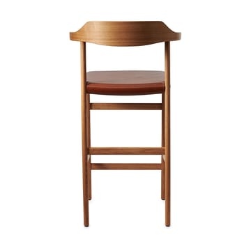 Hedda bar stool - Oak-pure-Tärnsjö leather cognac - Gärsnäs