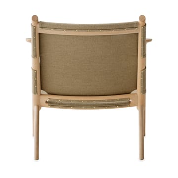 Hedwig armchair - Beech-white-cloth canvas - Gärsnäs