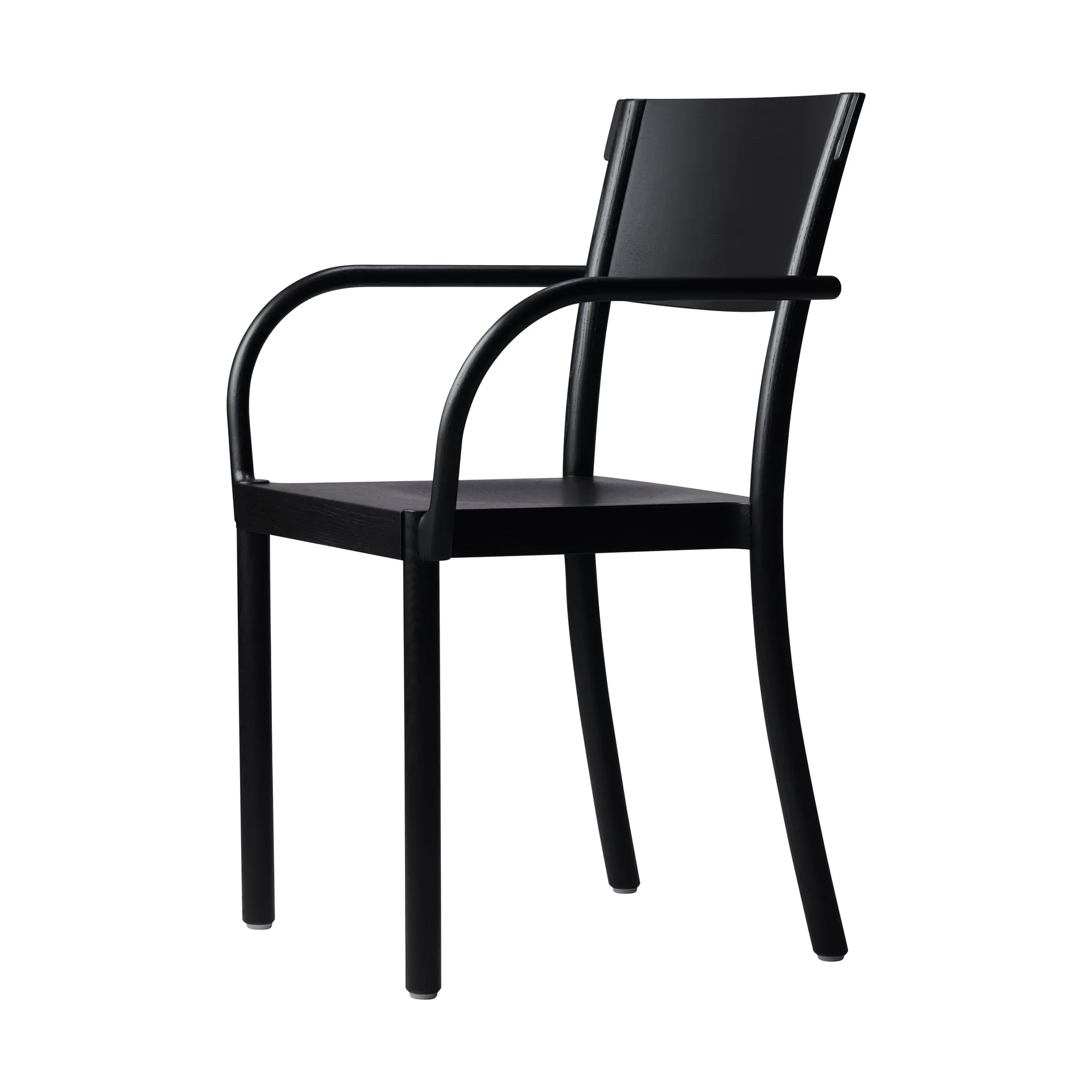 Light & Easy armchair, Ash-black stained-veneered seat Gärsnäs