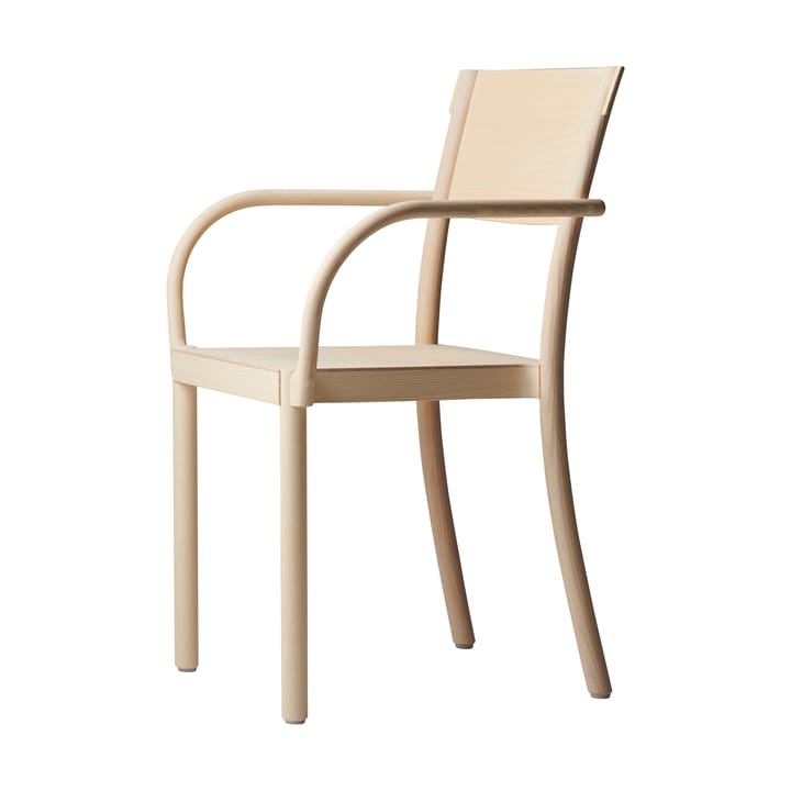 Light & Easy armchair - Ash-white-veneered seat - Gärsnäs