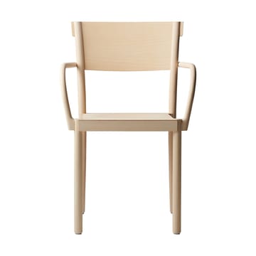 Light & Easy armchair - Ash-white-veneered seat - Gärsnäs