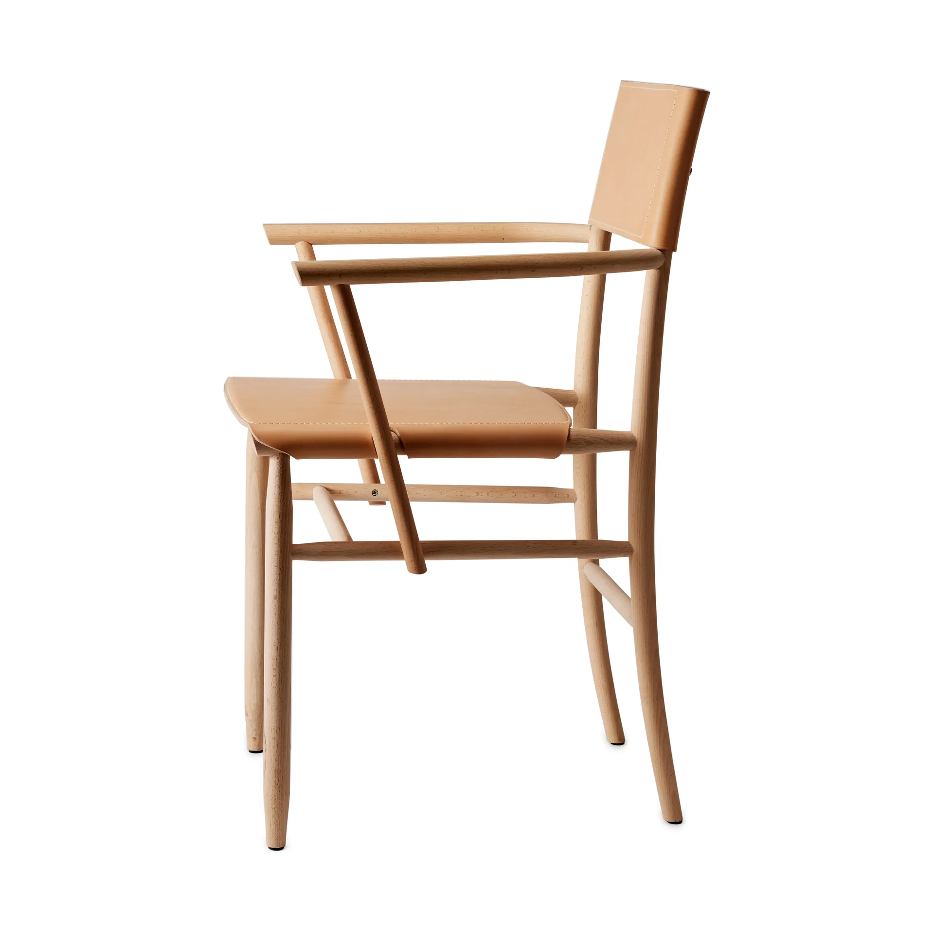 Madonna armchair, Beech-natural-Tärnsjö leather natural Gärsnäs