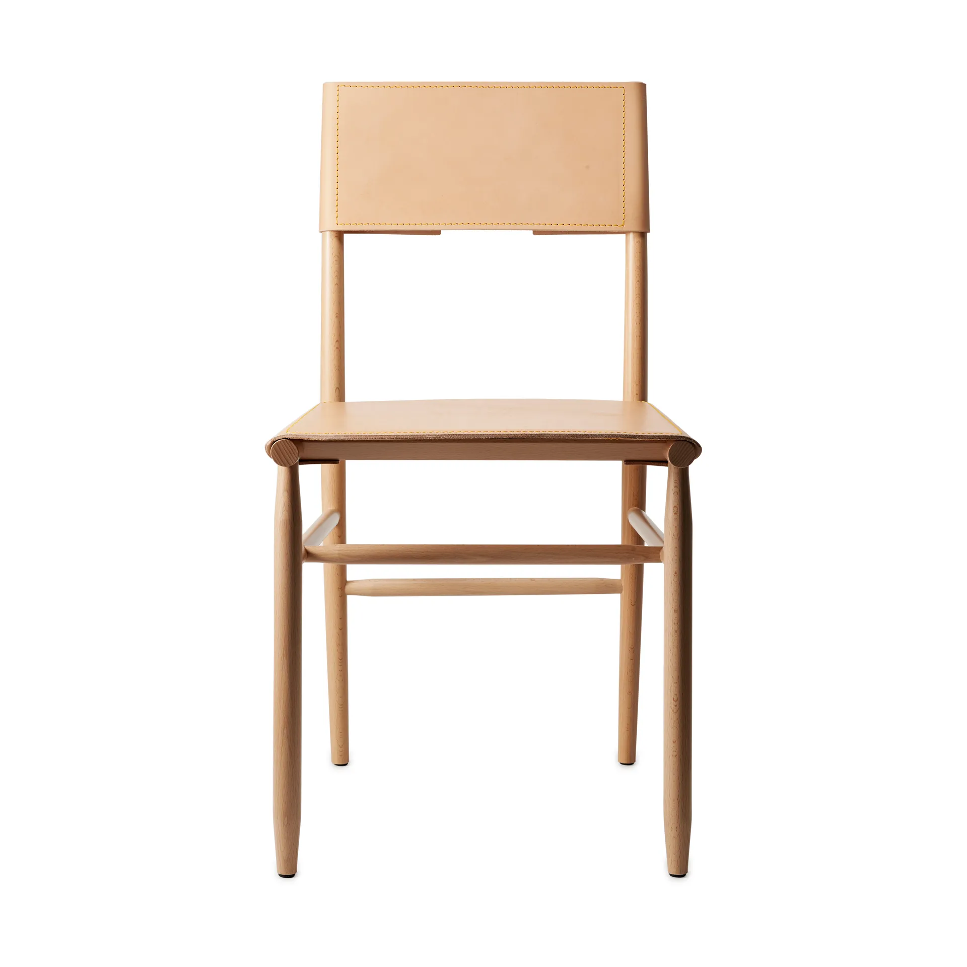 Madonna chair, Beech-natural-Tärnsjö leather natural Gärsnäs