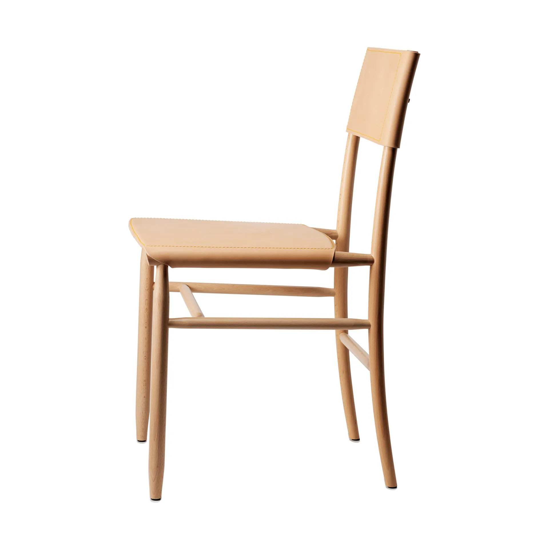 Madonna chair, Beech-natural-Tärnsjö leather natural Gärsnäs