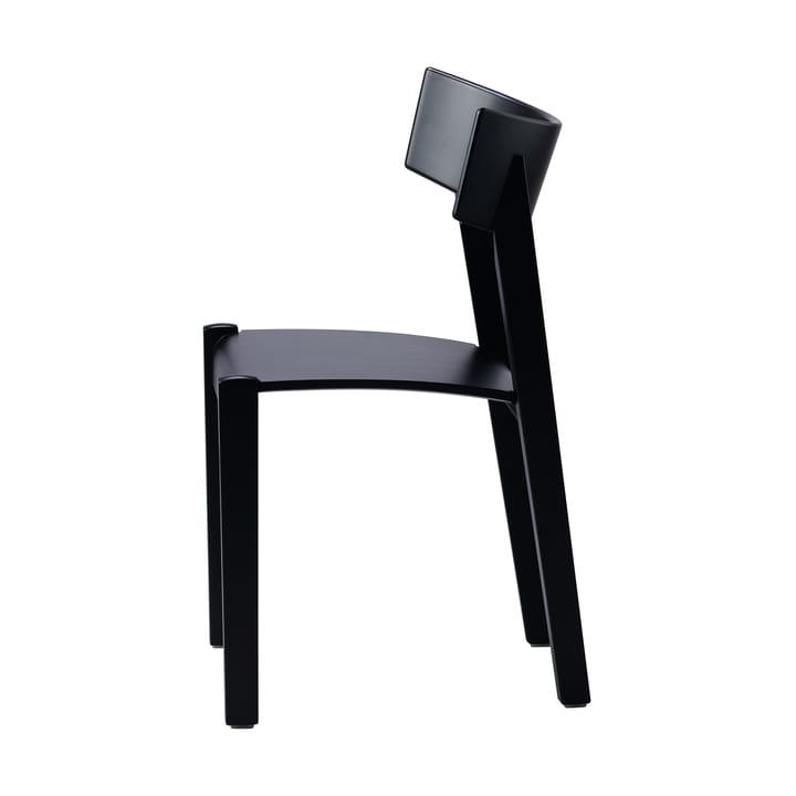 Tati chair - Beech veneered seat-black stain - Gärsnäs