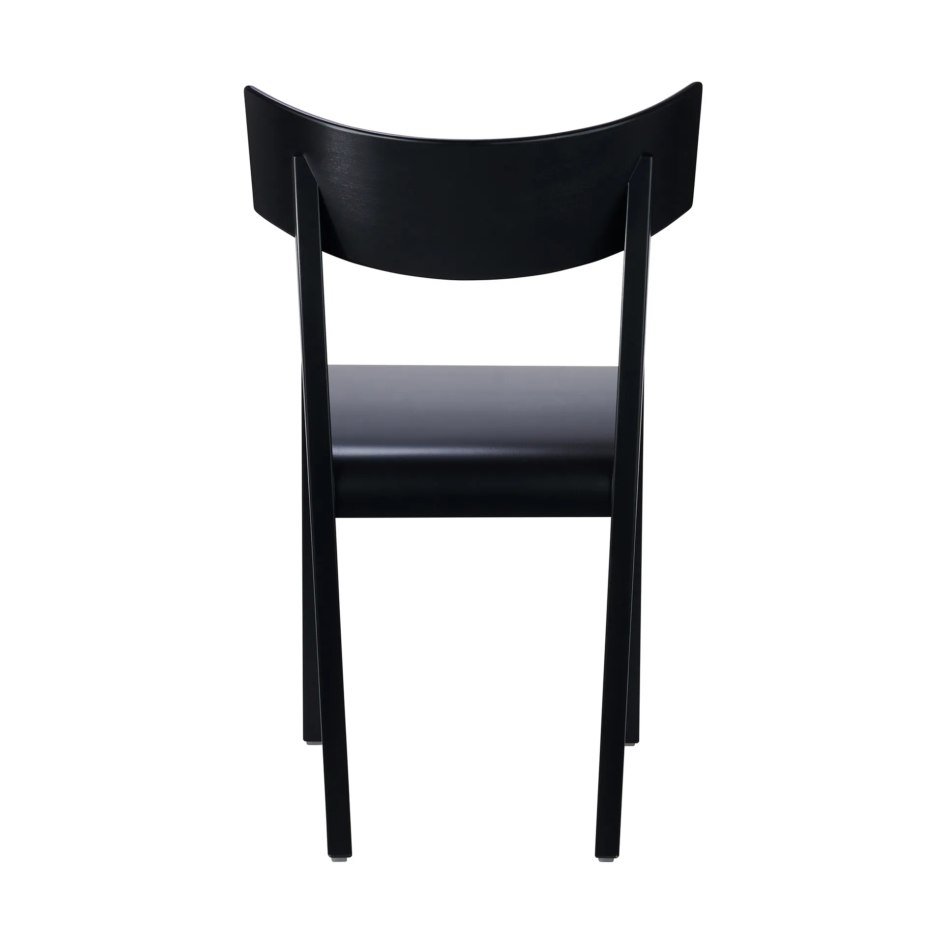 Tati chair, Beech veneered seat-black stain Gärsnäs