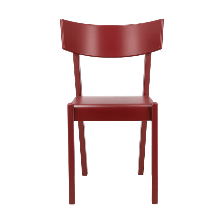 Tati chair - Beech veneered seat-red stain - Gärsnäs