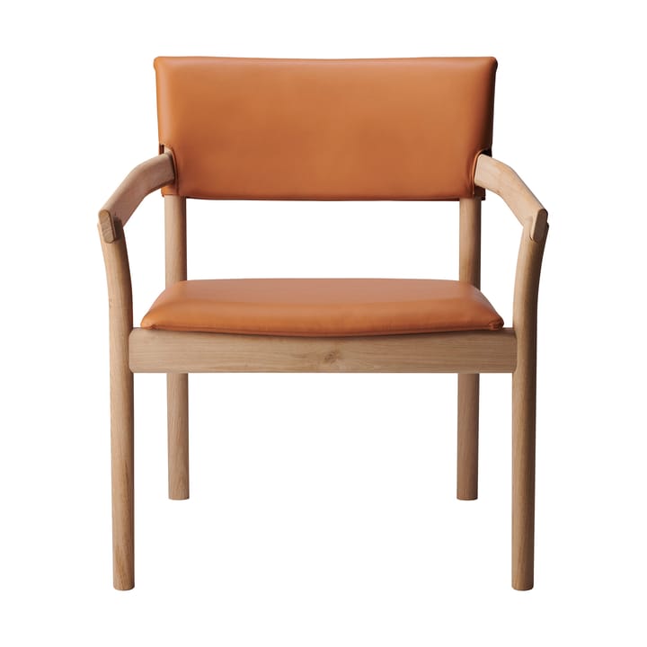 Vyn armchair upholstered back - Monocoat natural-Elmosoft 43283 - Gärsnäs