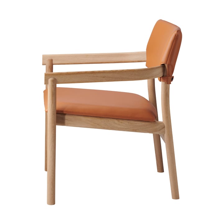 Vyn armchair upholstered back - Monocoat natural-Elmosoft 43283 - Gärsnäs