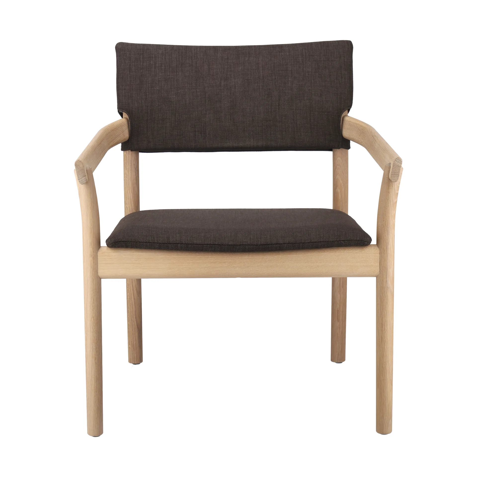 Vyn armchair upholstered back, Monocoat natural-Lido 46 Mole Gärsnäs