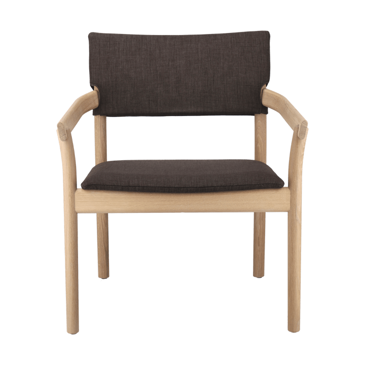 Vyn armchair upholstered back - Monocoat natural-Lido 46 Mole - Gärsnäs