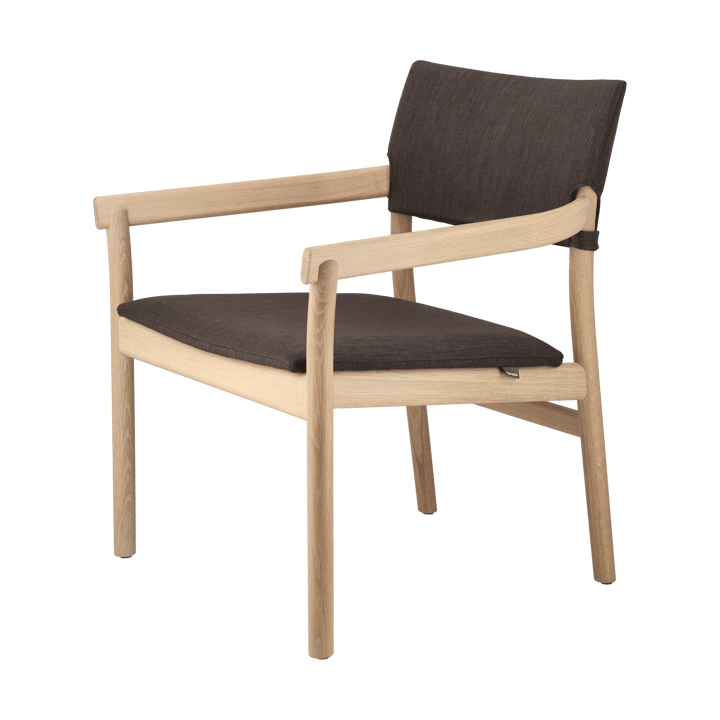 Vyn armchair upholstered back - Monocoat natural-Lido 46 Mole - Gärsnäs