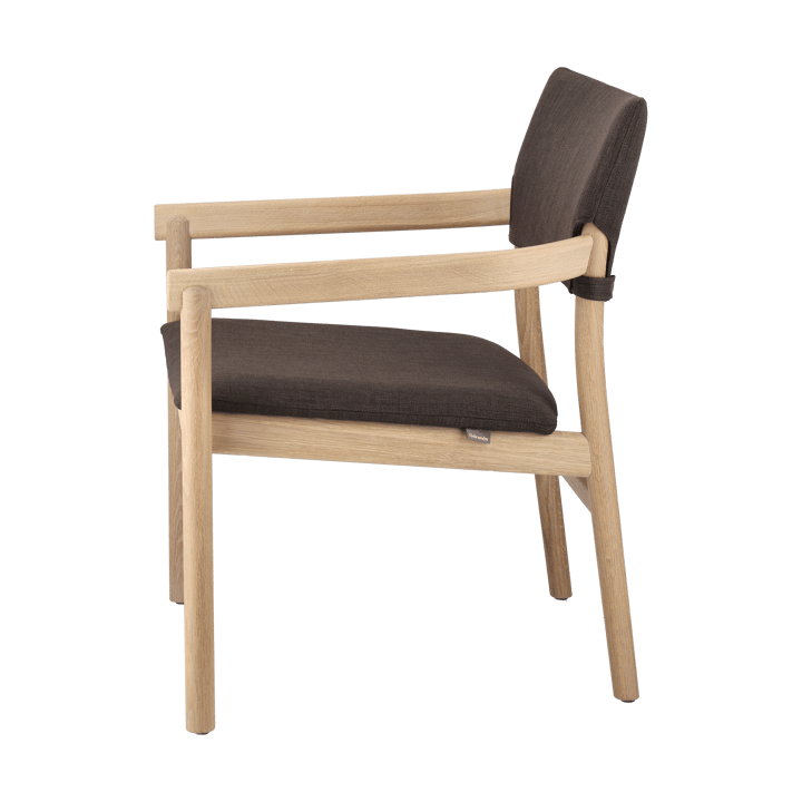 Vyn armchair upholstered back - Monocoat natural-Lido 46 Mole - Gärsnäs