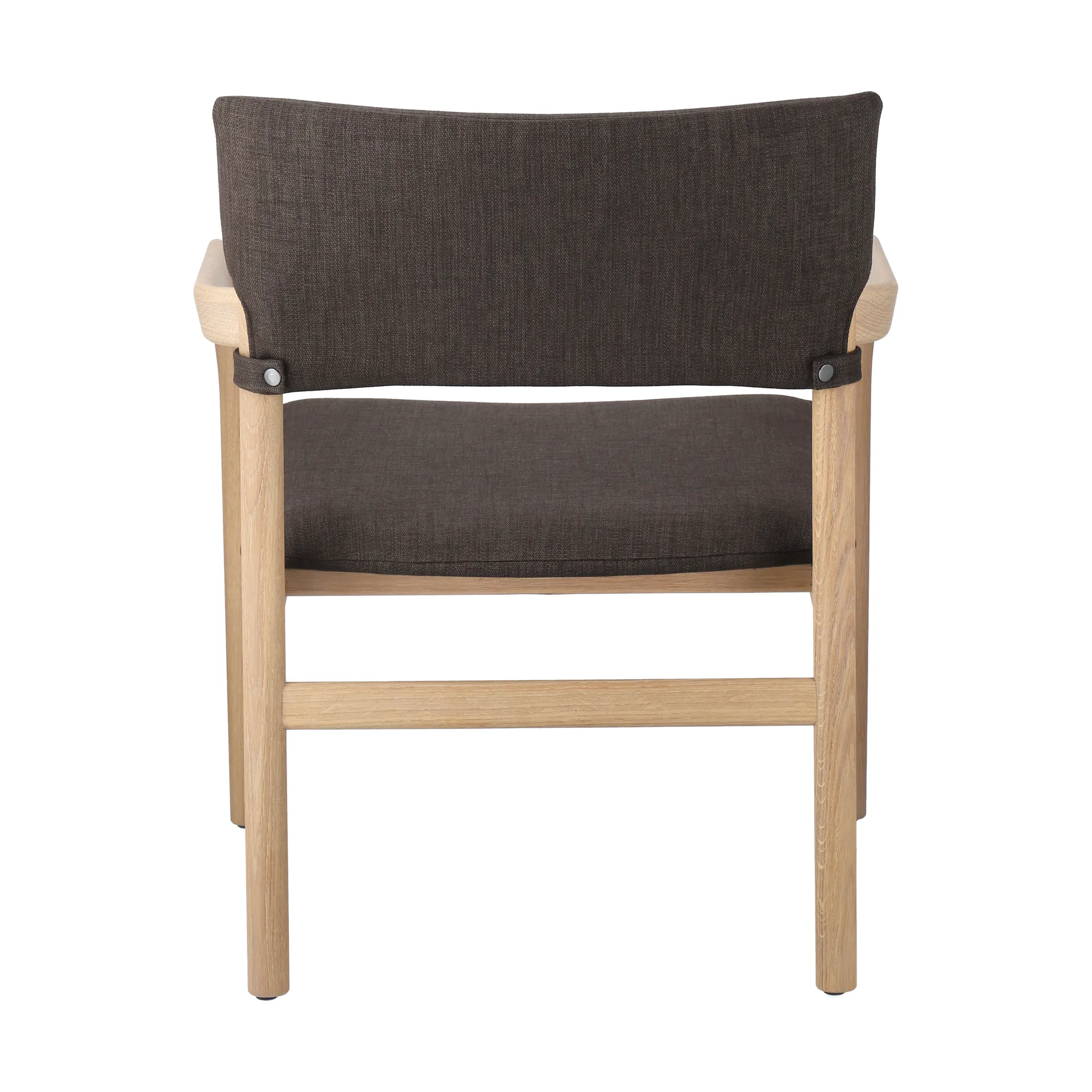 Vyn armchair upholstered back, Monocoat natural-Lido 46 Mole Gärsnäs