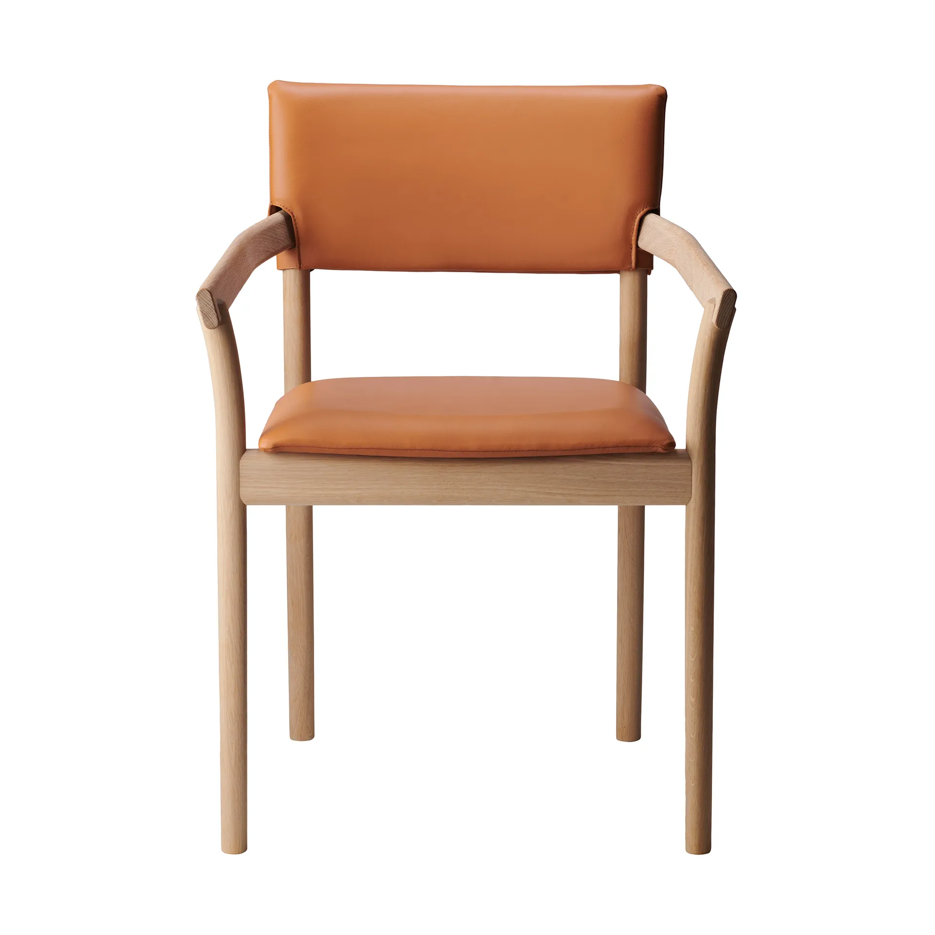 Vyn chair upholstered back, Monocoat natural-Elmosoft 43283 Gärsnäs