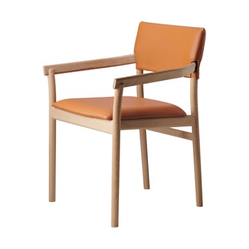 Vyn chair upholstered back - Monocoat natural-Elmosoft 43283 - Gärsnäs