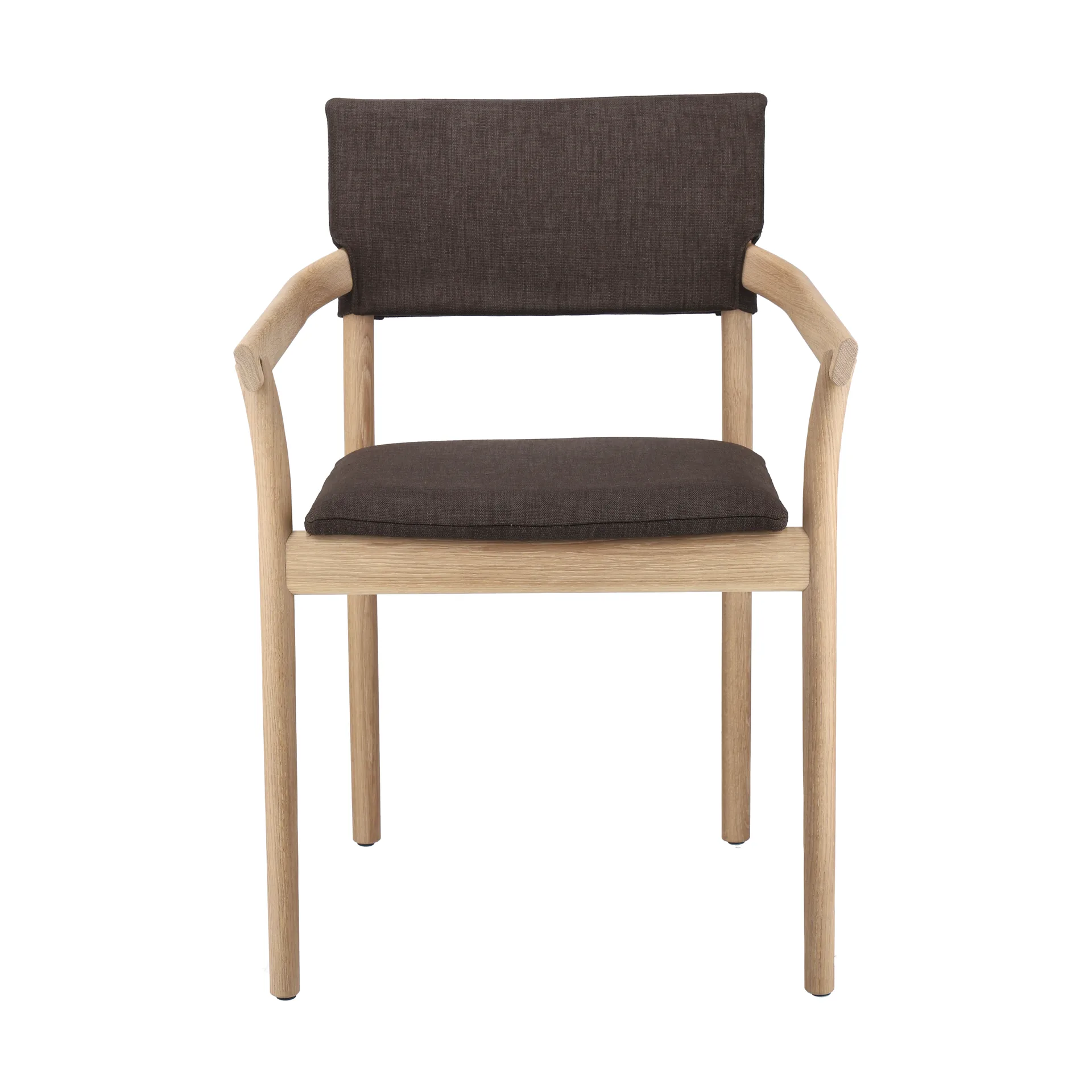 Vyn chair upholstered back, Monocoat natural-Lido 46 Mole Gärsnäs