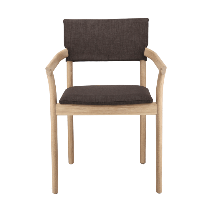 Vyn chair upholstered back - Monocoat natural-Lido 46 Mole - Gärsnäs