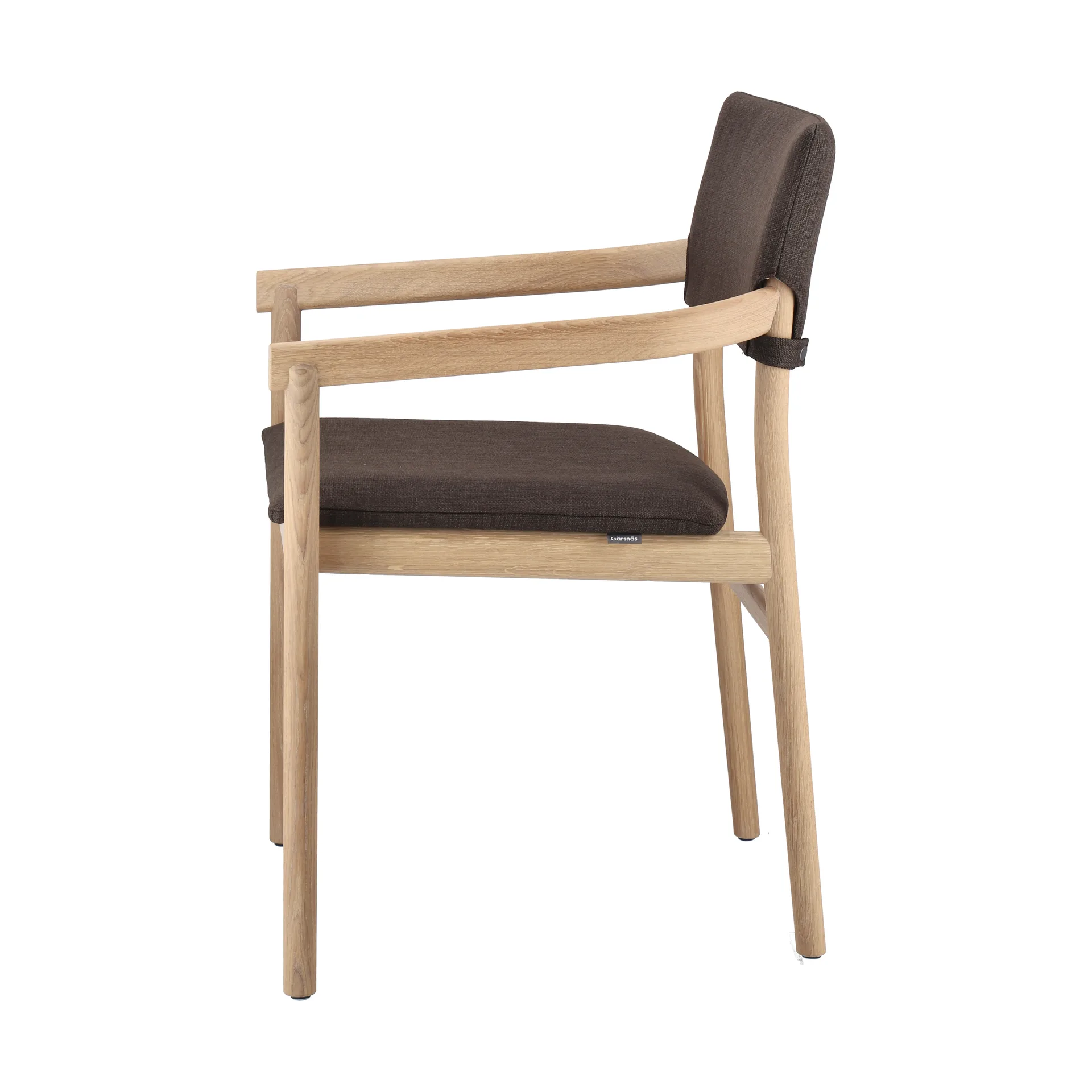 Vyn chair upholstered back, Monocoat natural-Lido 46 Mole Gärsnäs