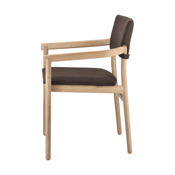 Vyn chair upholstered back - Monocoat natural-Lido 46 Mole - Gärsnäs