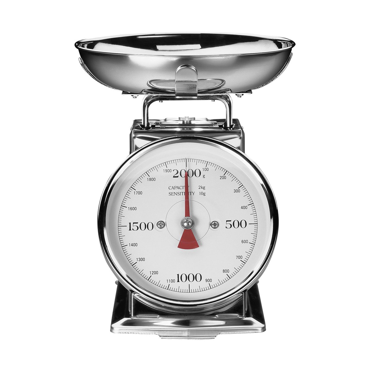 Gastroback Classic Scale 2 kg Silver | Scandinavian Design | Black