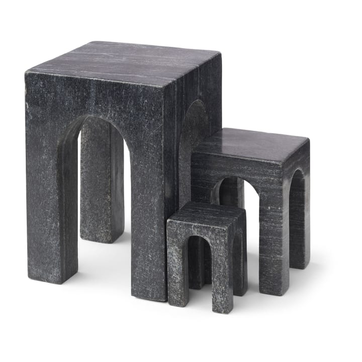 Arkis book end 3 pieces - Black - Gejst