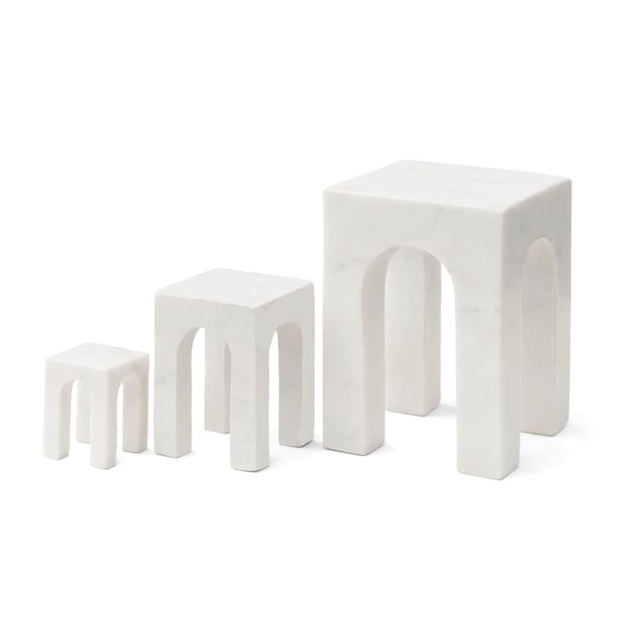 Arkis book end 3 pieces - White - Gejst