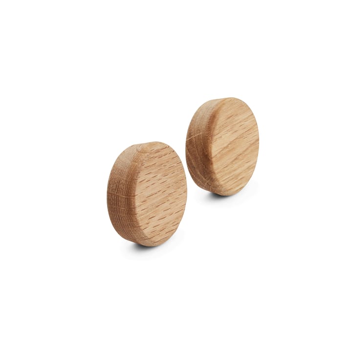 Flex Button knobs for magnetic strip 2-pack - oak - Gejst