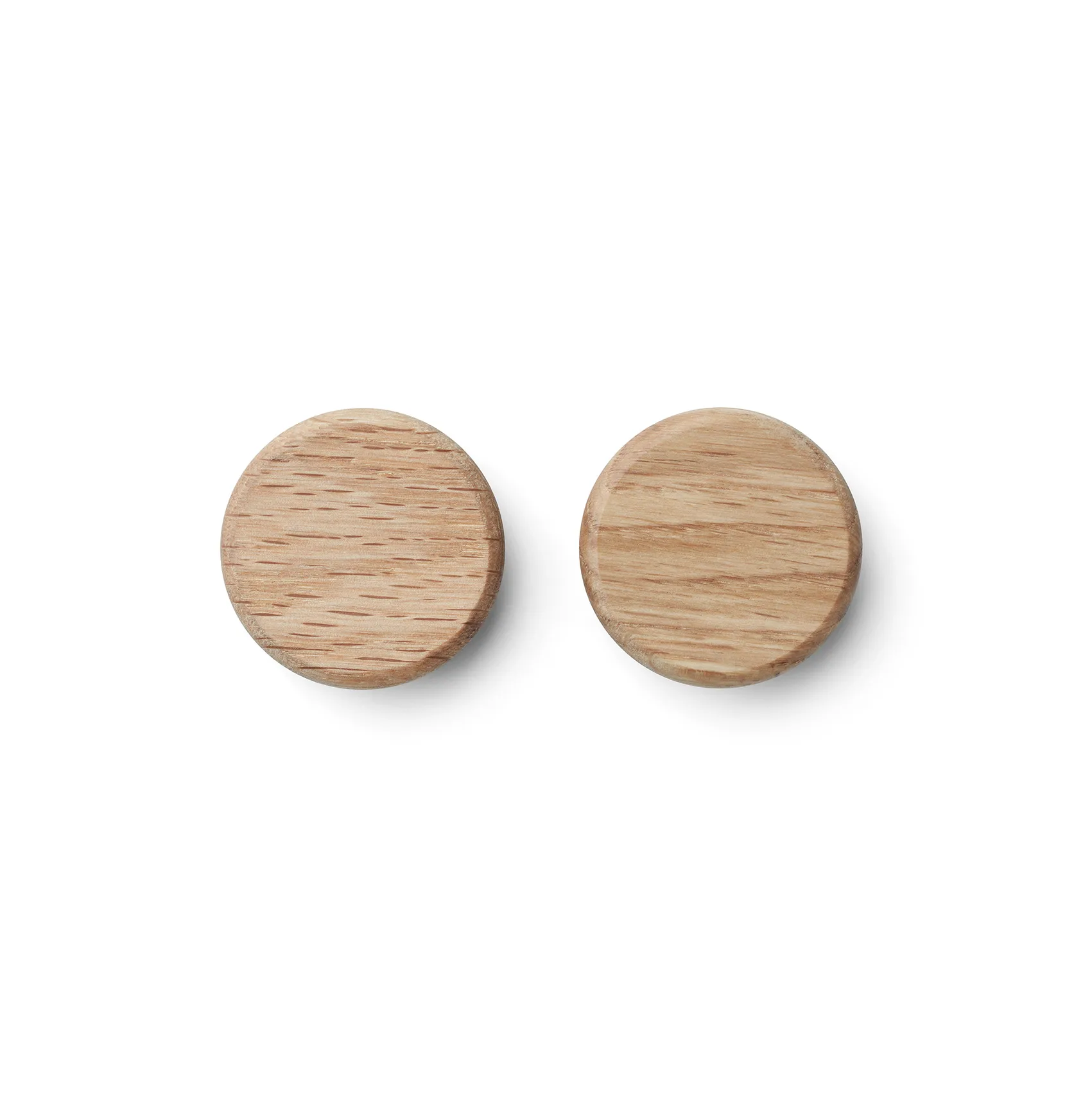 Flex Button knobs for magnetic strip 2-pack, oak Gejst