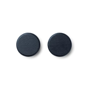 Flex Button magnet 2-pack - black-stained oak - Gejst