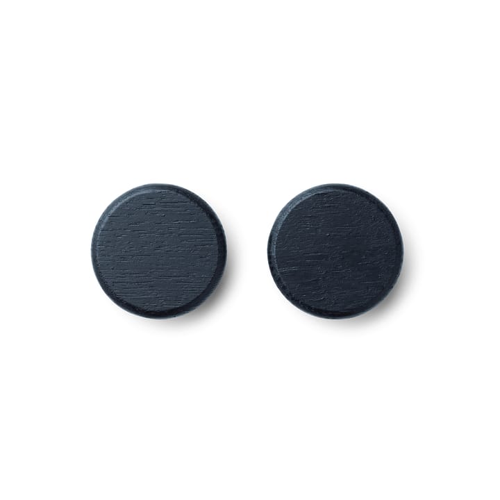 Flex Button magnet 2-pack - black-stained oak - Gejst