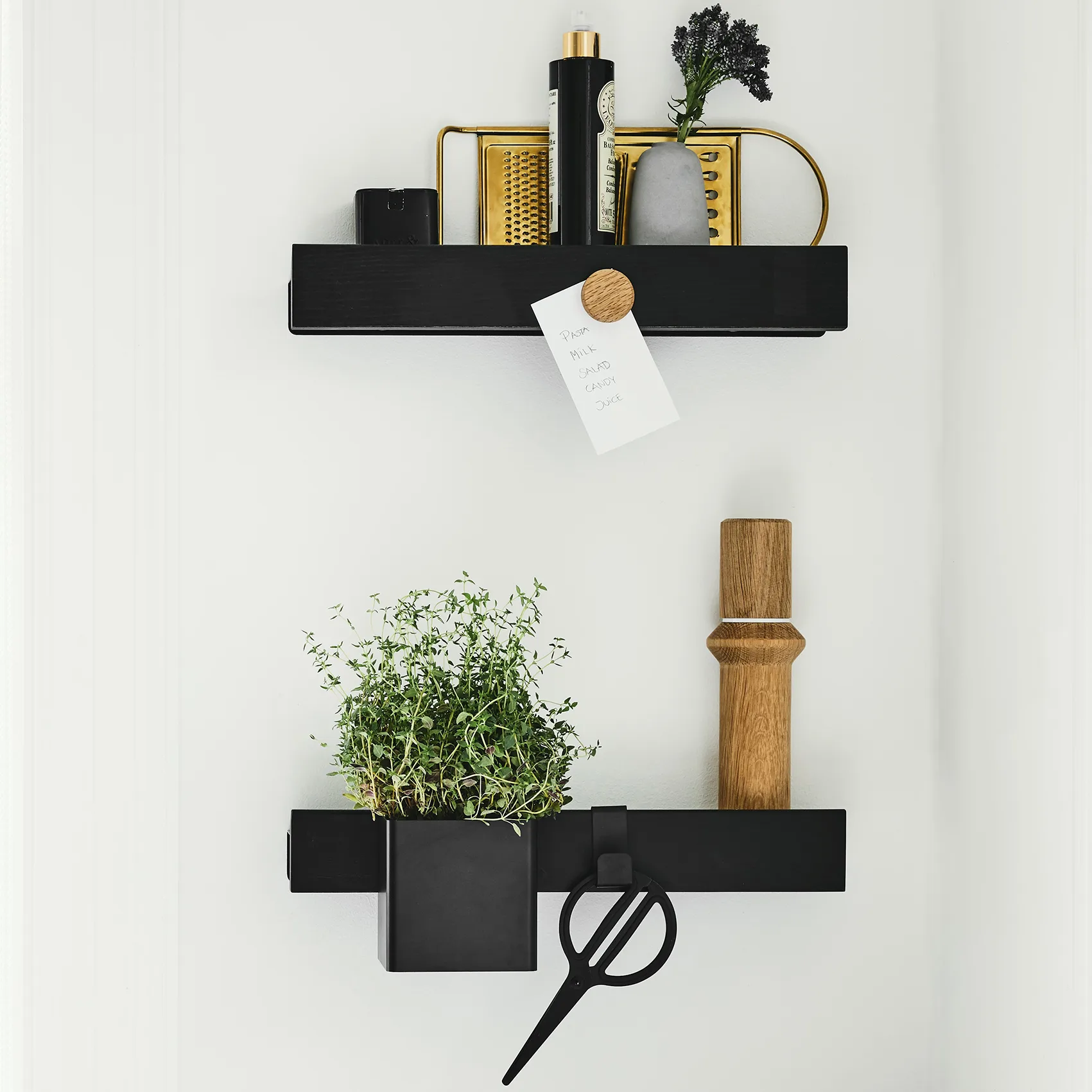 Flex Rail magnetic rail 40 cm, Black-stained oack-black Gejst