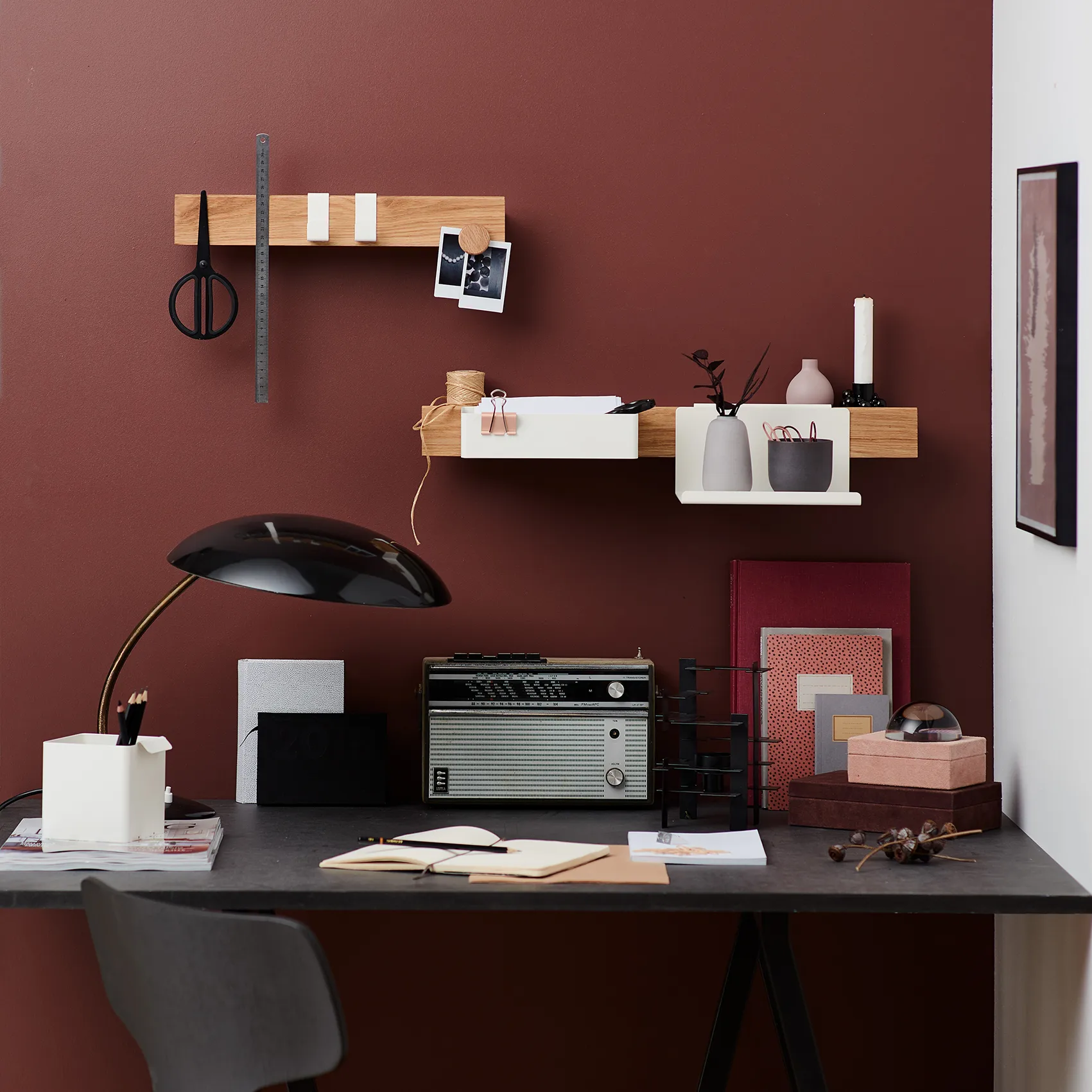 Flex Rail magnetic rail 40 cm, oak-white Gejst