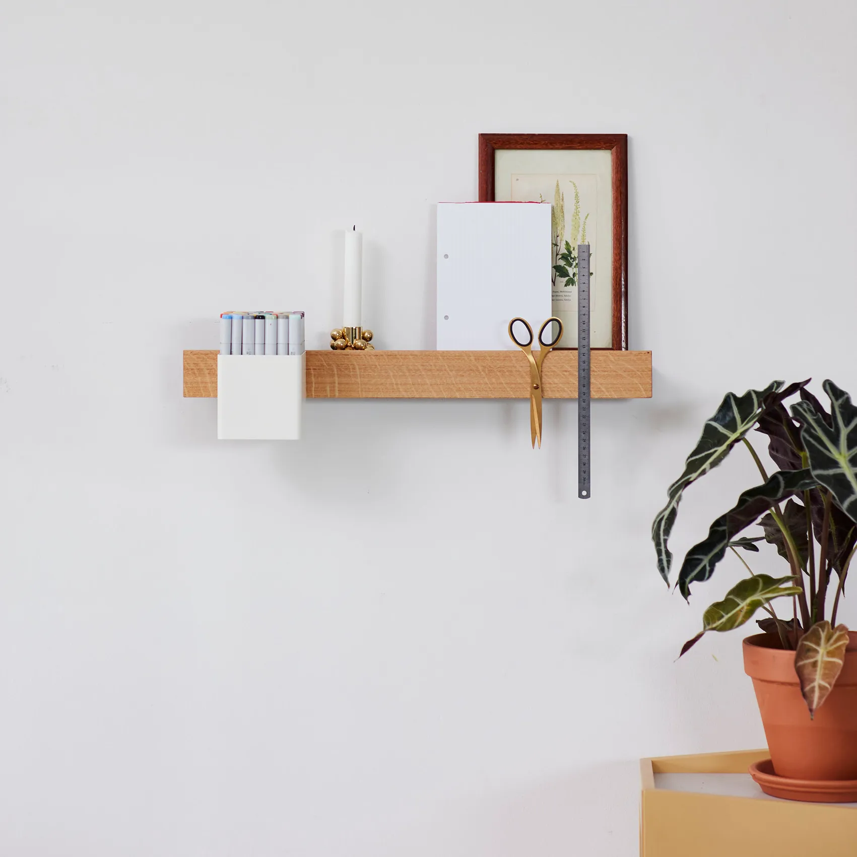 Flex Rail magnetic rail 60 cm, Oak-white Gejst