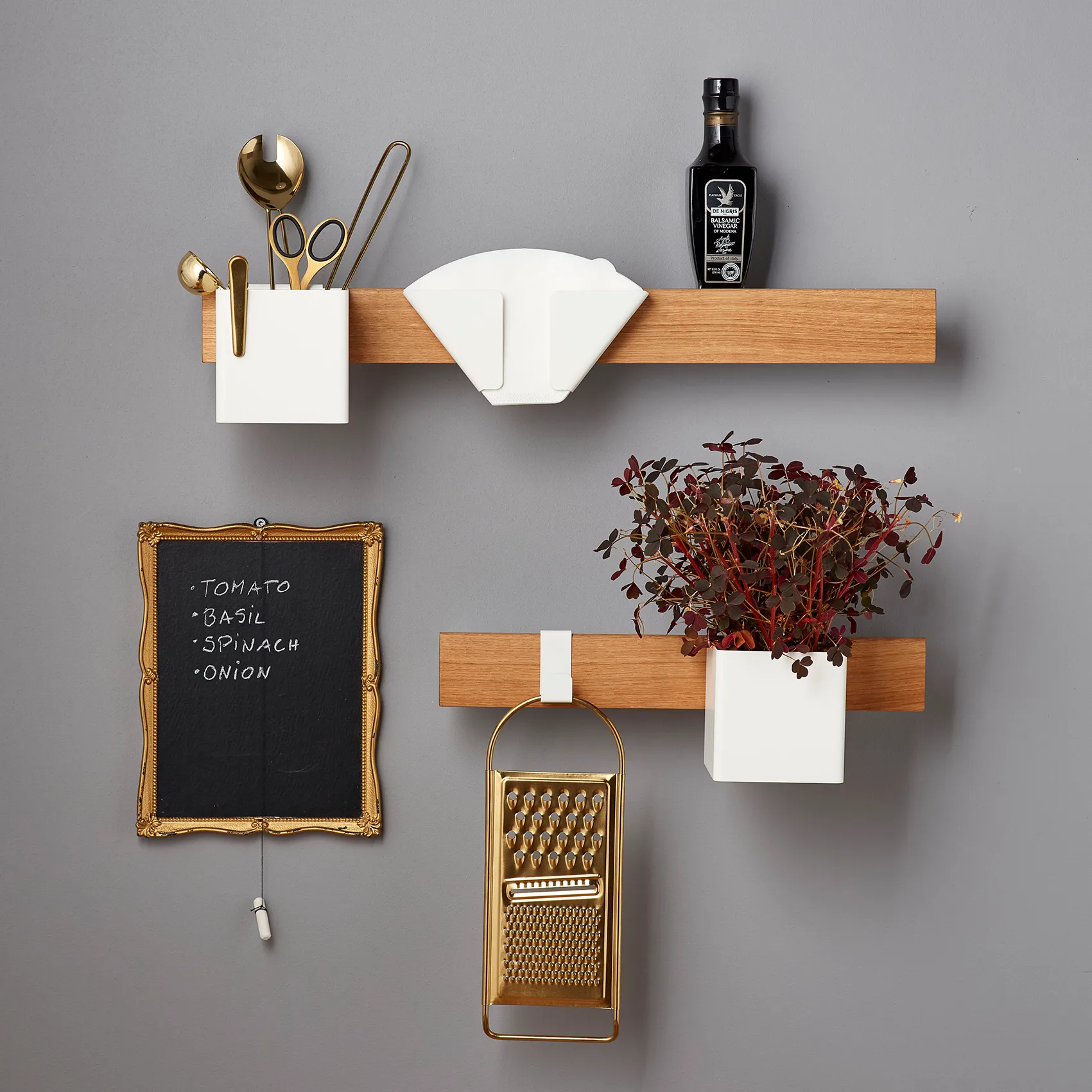 Flex Rail magnetic rail 60 cm, Oak-white Gejst