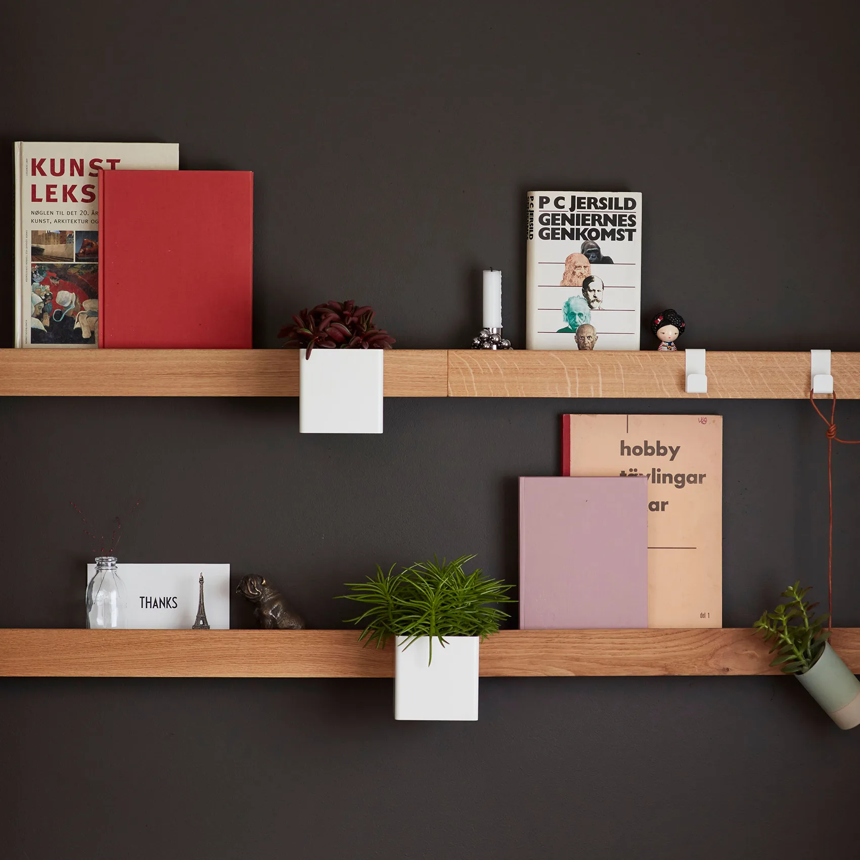 Flex Rail magnetic rail 60 cm, Oak-white Gejst