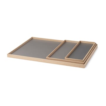 Frame tray large 35.5x50.6 cm - Oak-grey - Gejst