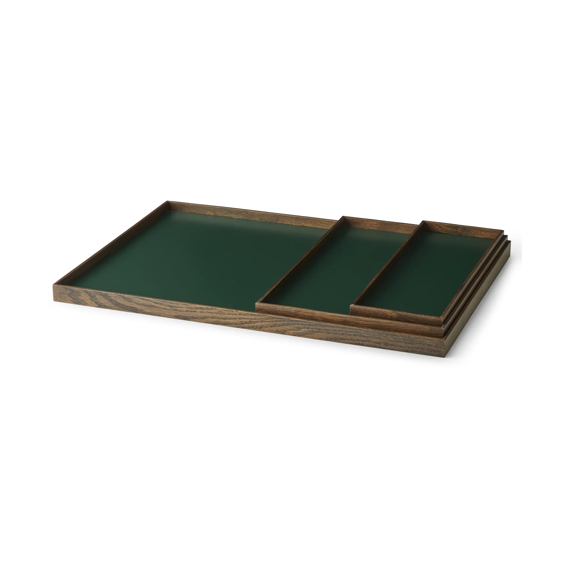 Frame tray large 35.5x50.6 cm, Smoked oak-green Gejst