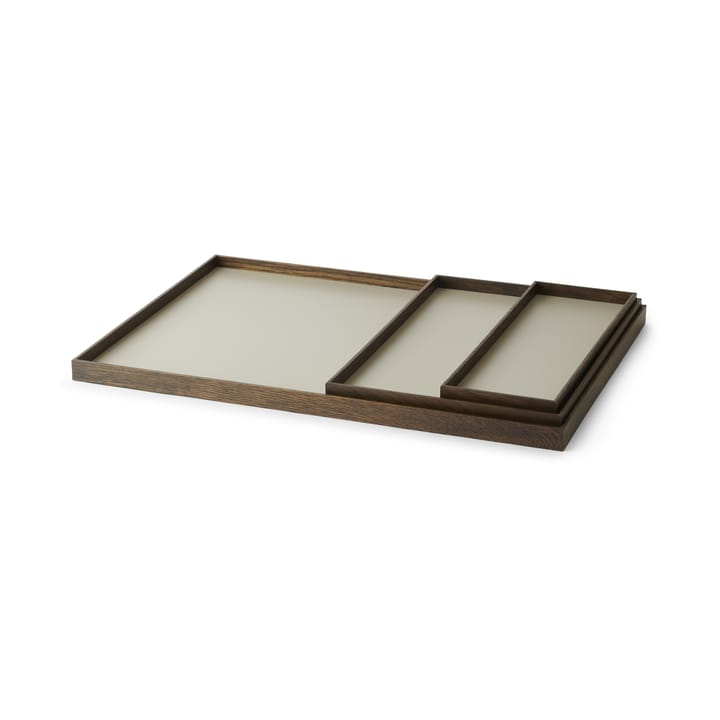 Frame tray large 35.5x50.6 cm - Smoked oak-Grey - Gejst
