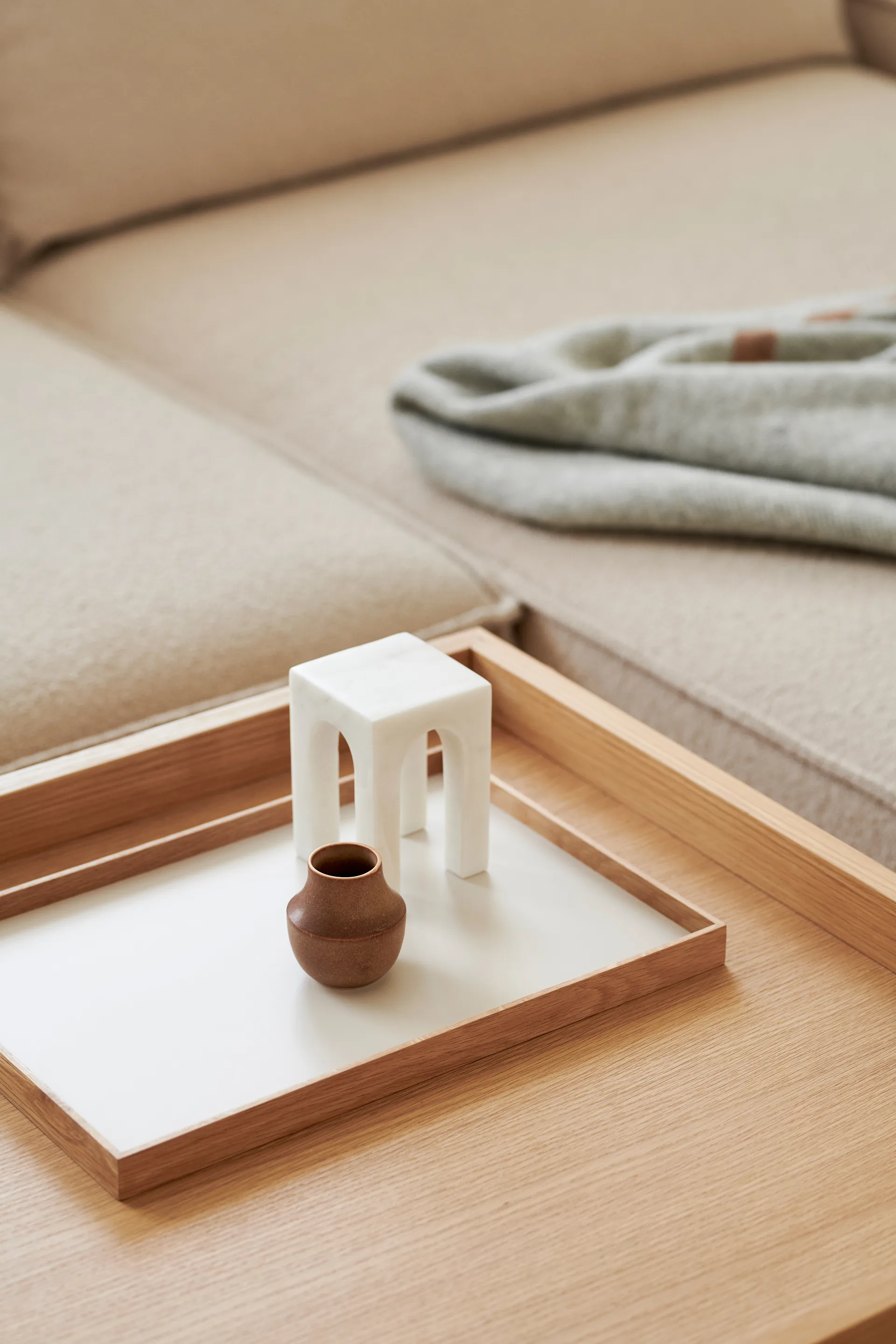 Frame tray medium 23x34 cm, Oak-beige Gejst