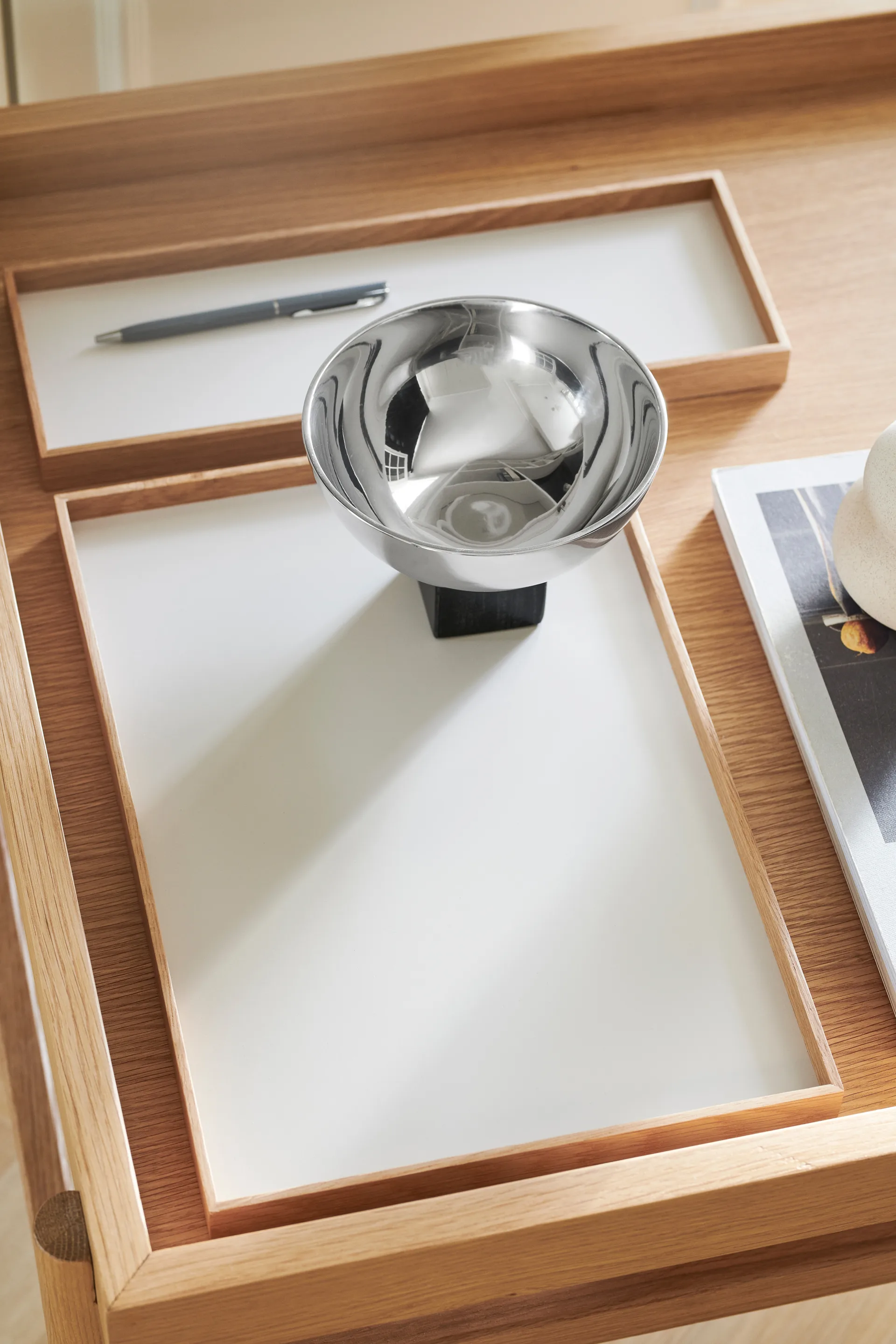 Frame tray medium 23x34 cm, Oak-beige Gejst