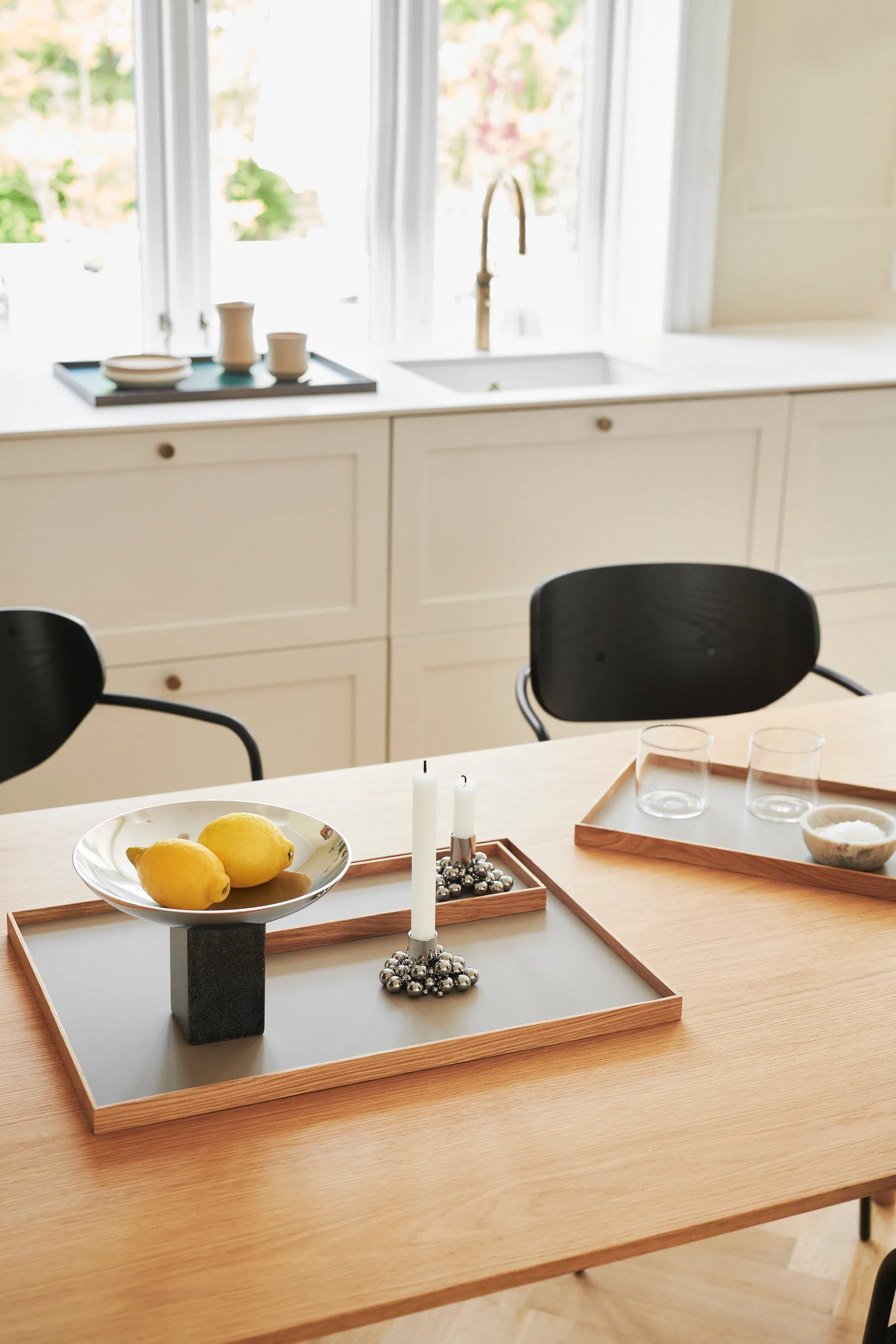 Frame tray small 11x32.4 cm, Oak-beige Gejst