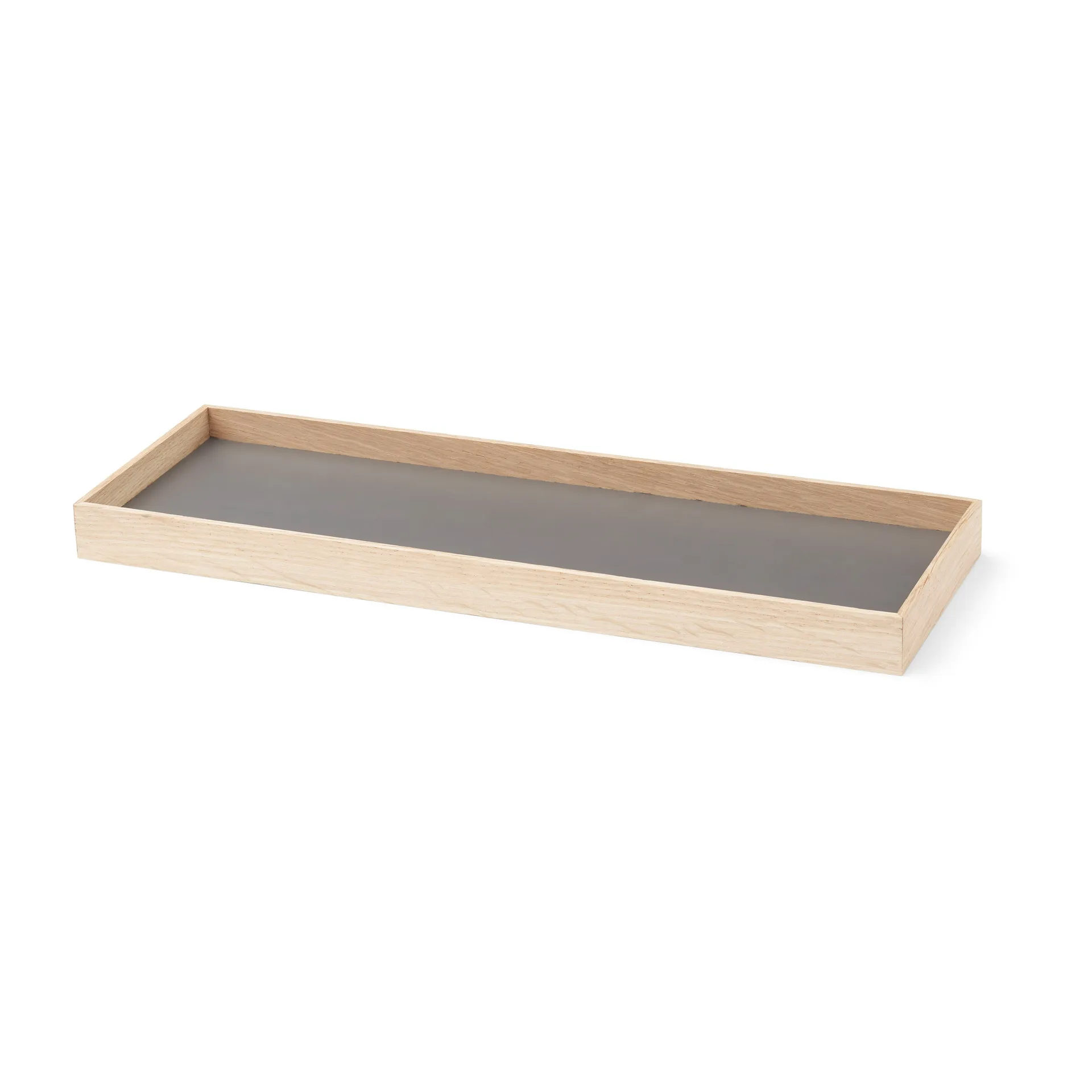 Frame tray small 11x32.4 cm, Oak-light grey Gejst