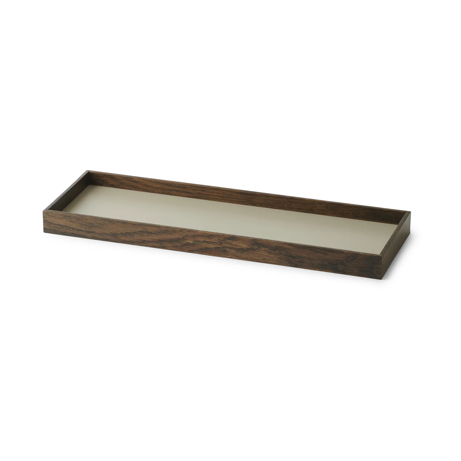 Frame tray small 11x32.4 cm, Smoked oak-Grey Gejst